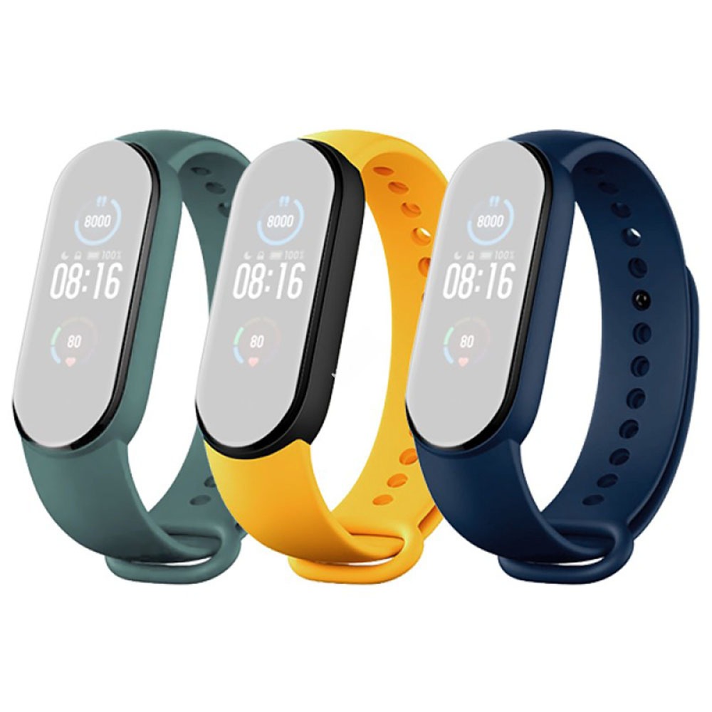 

Ремешок Xiaomi для Xiaomi Band 5, набор из 3 силиконовых ремешков, цветной (BHR4640GL)