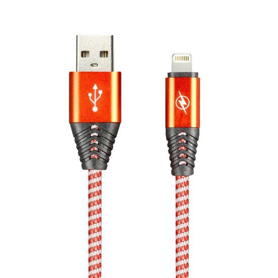 

Кабель USB-Lightning 8-pin(m), 2A, 1м, красный Smartbuy HEDGEHOG (iK-512HH red), HEDGEHOG