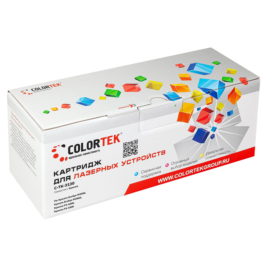 

Картридж лазерный Colortek СТ-TK-3130 (TK-3130/1T02LV0NL0), черный, 25000 страниц, совместимый для Kyocera FS-4200DN/FS-4300DN/ECOSYS M3550idn/ECOSYS M3560idn
