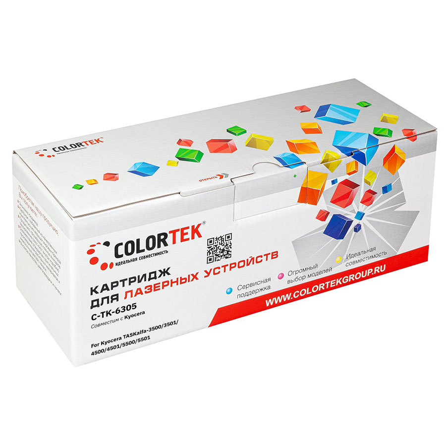 

Картридж лазерный Colortek СТ-TK-6305 (TK-6305), черный, 35000 страниц, совместимый для Kyocera TASKalfa-3500/3501/4500/4501/5500/5501