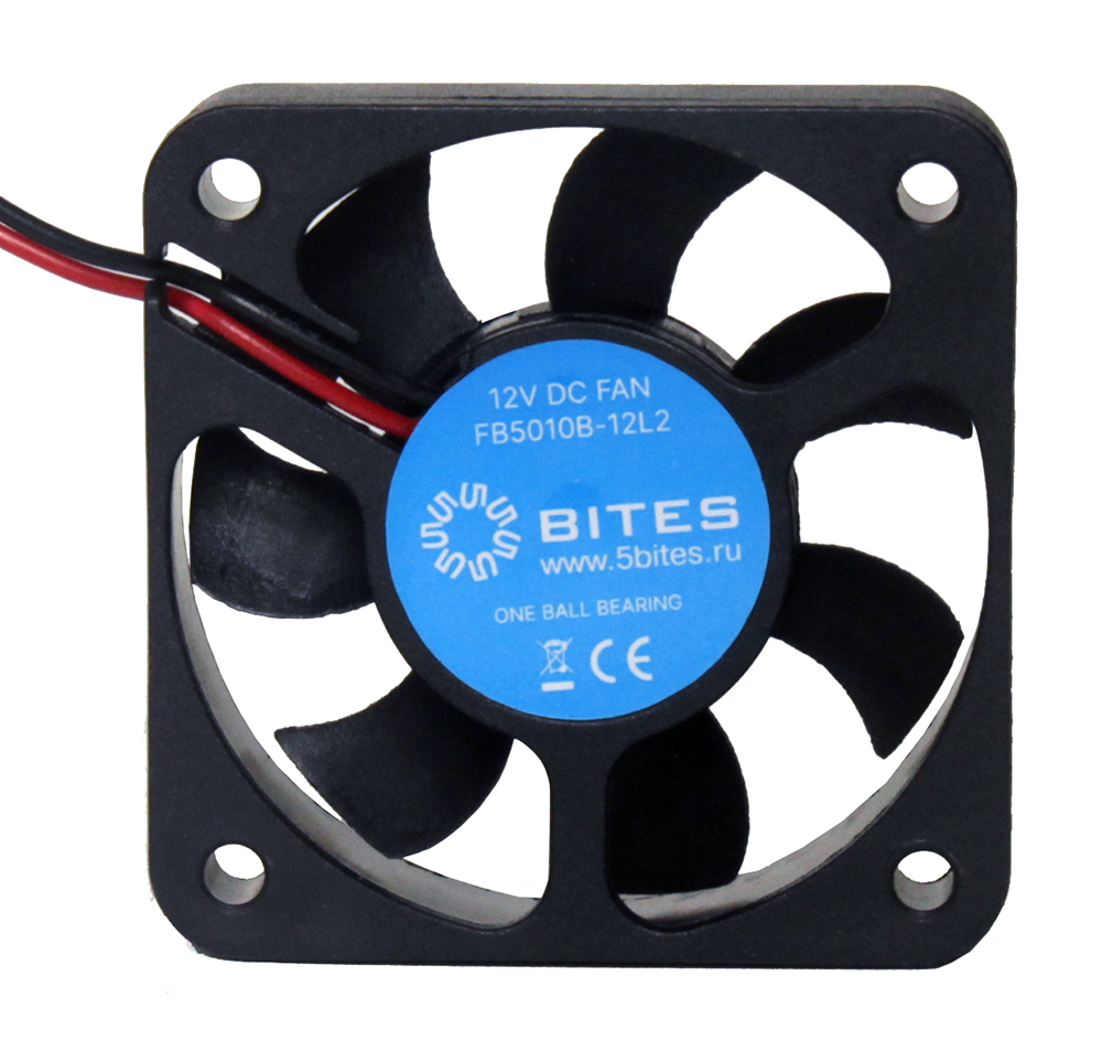 

Вентилятор 5BITES FB5010B-12L2, 50мм, 4200rpm, 24 дБ, 2-pin, 1шт (FB5010B-12L2), FB5010B-12L2