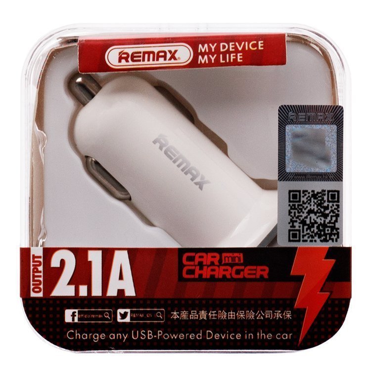 

Адаптер Автомобильный Remax RCC201 mini, 2xUSB, 2.1A, white (71788), Белый, RCC201 mini