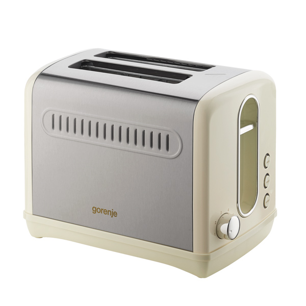 

Тостер Gorenje T1100CLI 1.1 кВт, подогрев, размораживание, бежевый (682719), T1100CLI