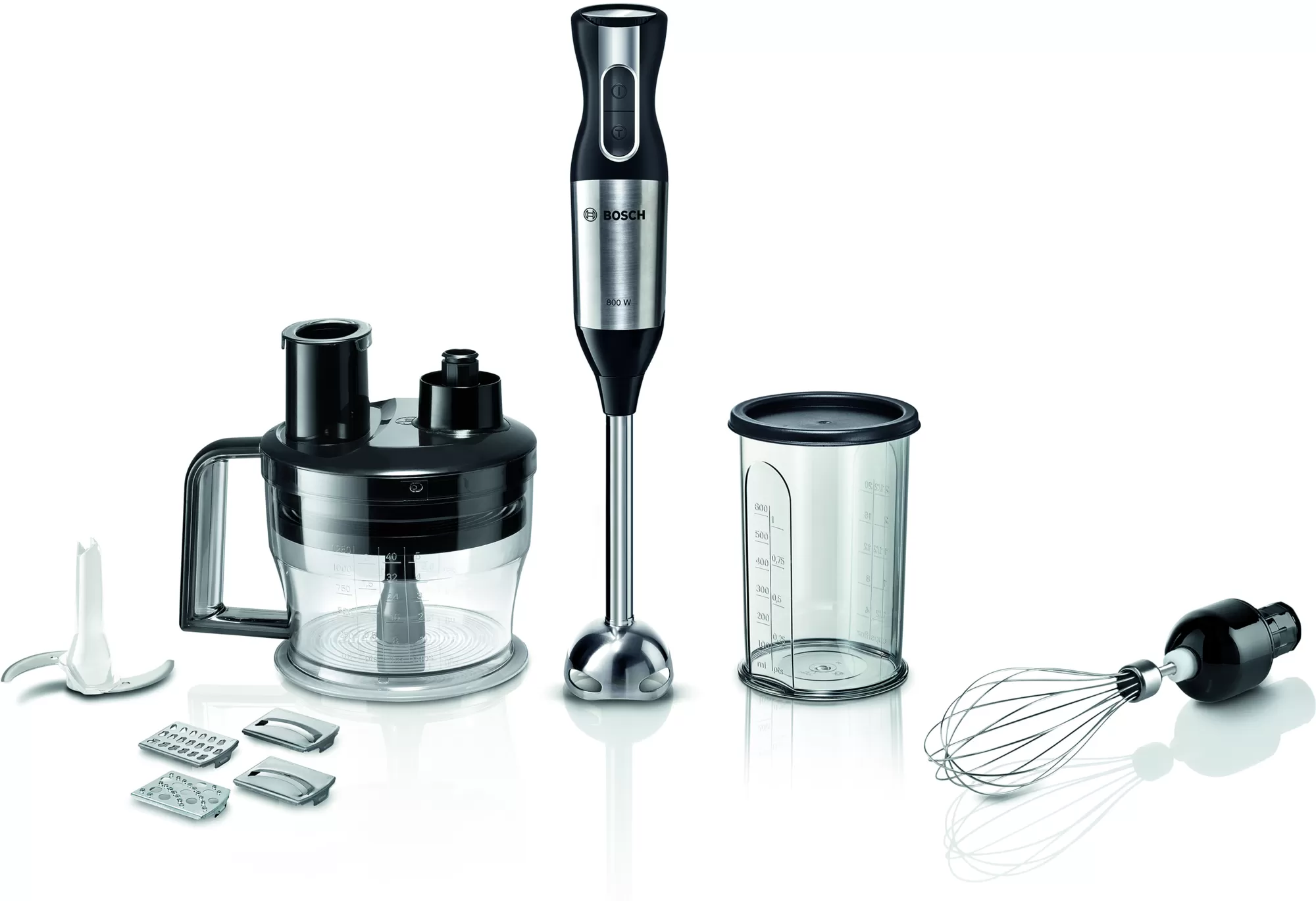

Блендер погружной Bosch MS6CM4190 800Вт, 1.25л, черный/нержавеющая сталь (MS6CM4190), MS6CM4190