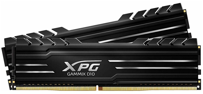 

Комплект памяти DDR4 DIMM 16Gb (2x8Gb), 3200MHz, CL16, 1.35 В, ADATA, XPG GAMMIX D10 Black (AX4U32008G16A-DB10), AX4U32008G16A-DB10