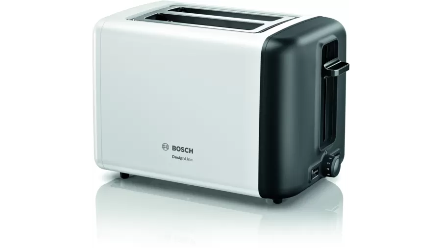 

Тостер Bosch TAT3P421 960 Вт, подогрев, размораживание, белый/черный (TAT3P421), TAT3P421