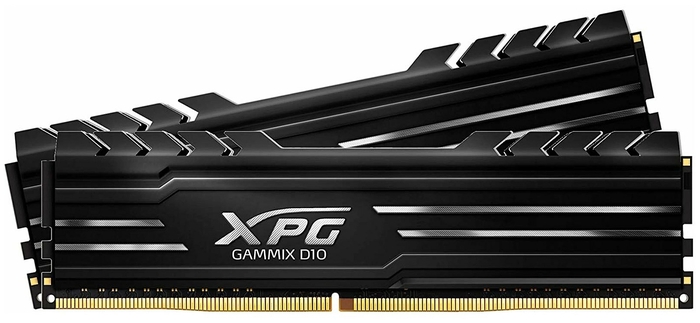 

Комплект памяти DDR4 DIMM 32Gb (2x16Gb), 3200MHz, CL16, 1.35 В, ADATA, XPG GAMMIX D10 Black (AX4U320016G16A-DB10), AX4U320016G16A-DB10