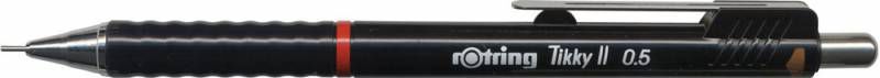 

Карандаш механический 0.5мм, металл/пластик, черный, Rotring TIKKY (1904695), TIKKY