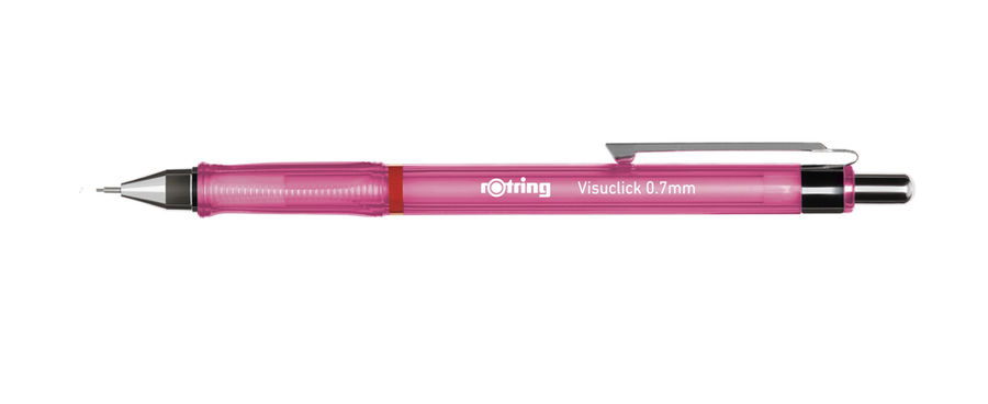

Карандаш механический 0.7мм HB, пластик/латунь, розовый, Rotring VISUCLICK (2089094), VISUCLICK