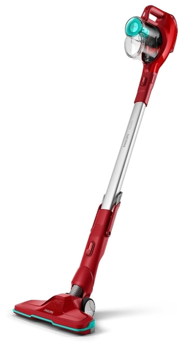 

Вертикальный/ручной пылесос PHILIPS FC6721/01 18Вт, питание от аккумулятора, красный/серебристый (FC6721/01), FC6721/01
