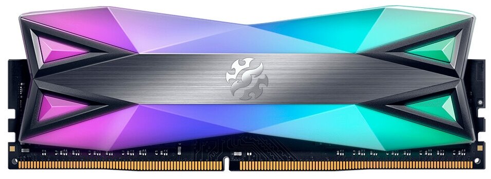 Память DDR4 DIMM 8Gb, 3200MHz, CL16, 1.35V ADATA XPG SPECTRIX D60G RGB (AX4U32008G16A-ST60) - фото 1