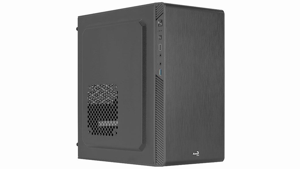 Корпус AeroCool CS-106-S-BK-v1, mATX, Mini-Tower, USB 3.0, черный, без БП (4710562759365)