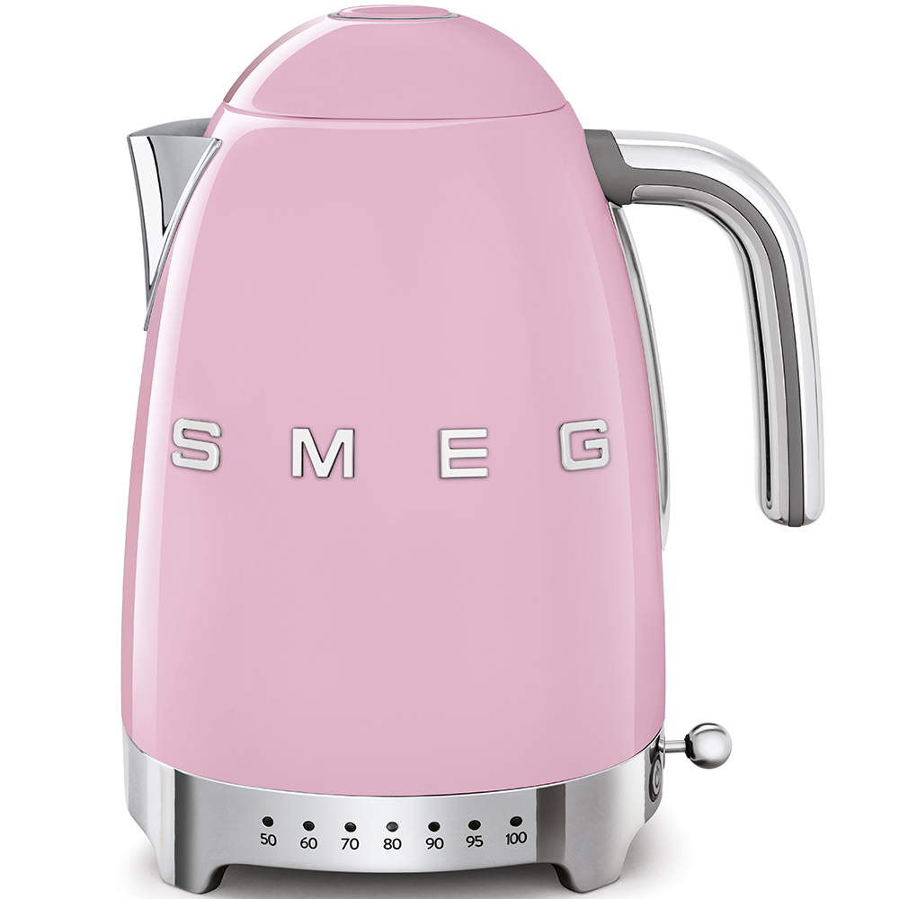 

Чайник SMEG стиль 50-х гг KLF04PKEU 1.7л. 2400Вт, скрытый нагревательный элемент, нержавеющая сталь, розовый (KLF04PKEU), KLF04PKEU