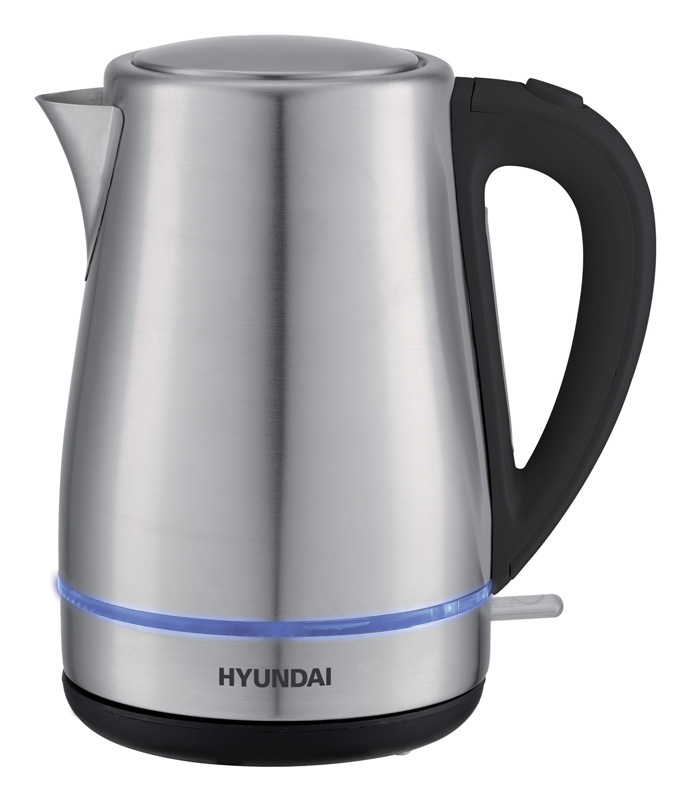

Чайник электрический Hyundai HYK-S3020 1.7л. 2.2 кВт, нержавеющая сталь/пластик, матовый/черный (1180744), HYK-S3020