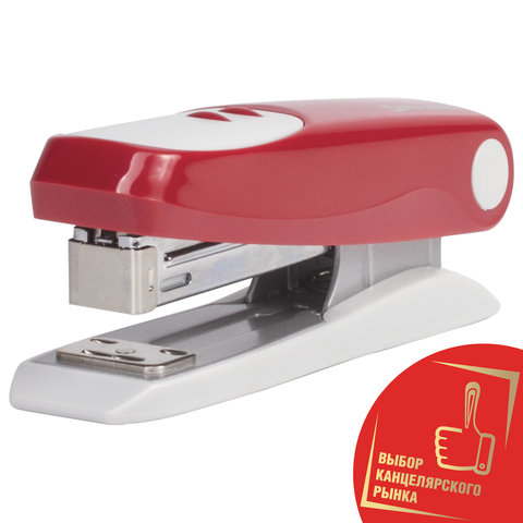 

Степлер ручной до 20 листов - 24/6, 26/6, красный, Brauberg Germanium (226579), Germanium