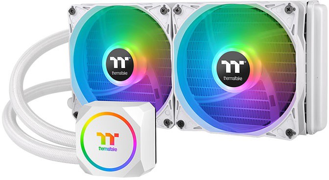 

Жидкостное охлаждение Thermaltake TH240 ARGB Sync Snow Edition для Socket 115x/1200/AM4/AM3/AM3+/FM1/AM2+/FM2/FM2+, 2x120мм, RGB LED (TH240 ARGB Sync Snow Edition), TH240 ARGB Sync Snow Edition