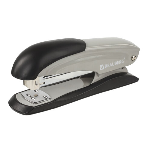 

Степлер ручной до 25 листов - 24/6 26/6, серый/черный, Brauberg Office Expert (228596), Office Expert