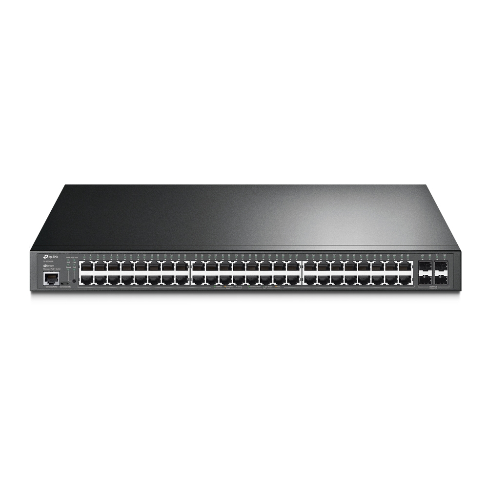 

Коммутатор TP-LINK TL-SG3452P, управляемый, кол-во портов: 48x1 Гбит/с, кол-во SFP/uplink: SFP 4x1 Гбит/с, установка в стойку, PoE: 48x30Вт (макс. 384Вт) (TL-SG3452P), TL-SG3452P