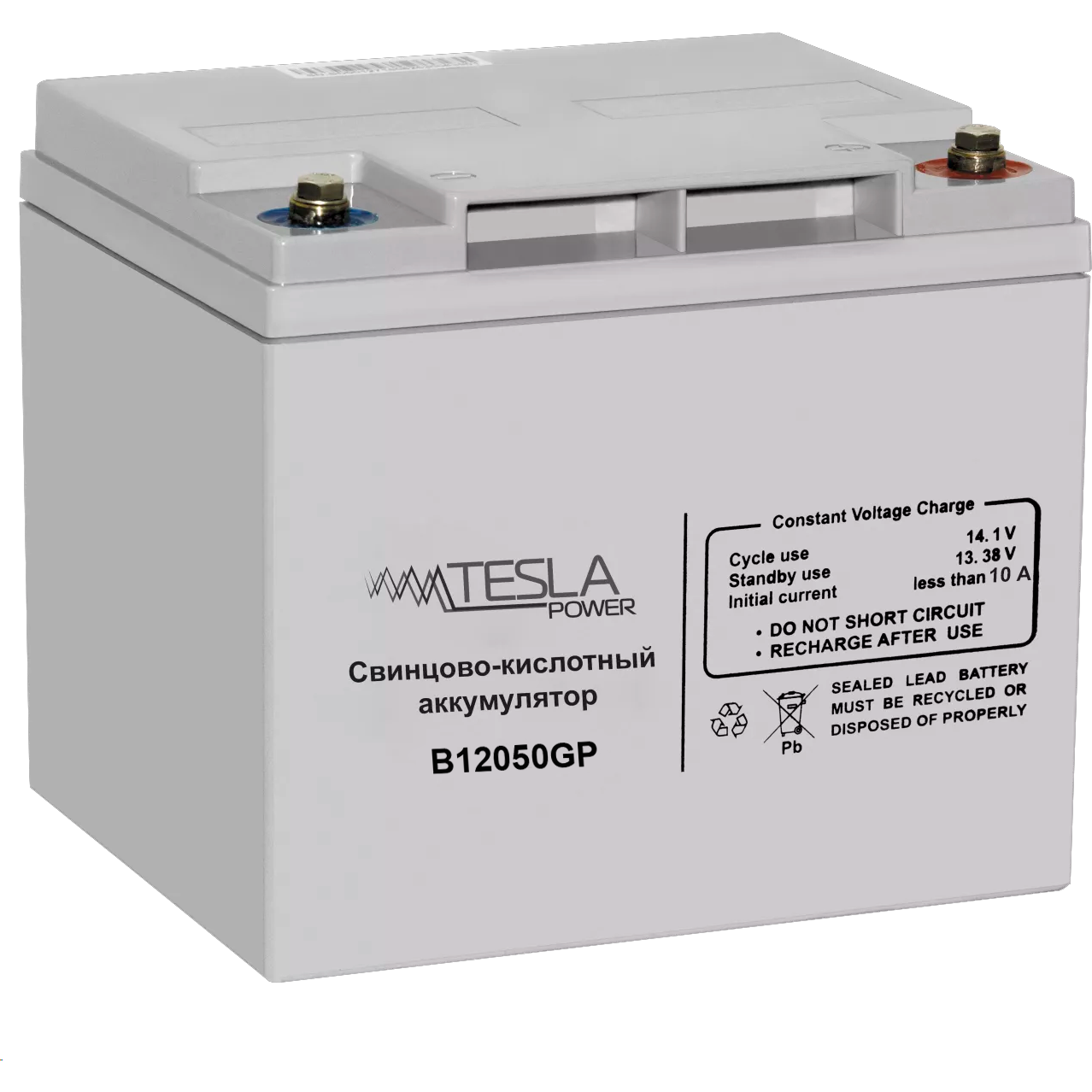 

Аккумуляторная батарея для ИБП Tesla Power, 12V, 50Ah (B12050GP)