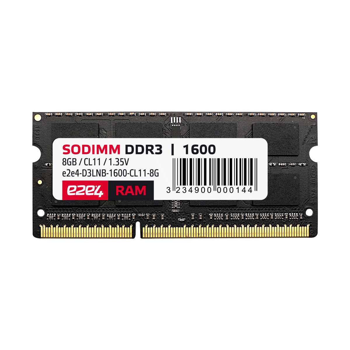 

Память DDR3L SODIMM 8Gb, 1600MHz, CL11, 1.35V e2e4 (D3LNB-1600-CL11-8G), D3LNB-1600-CL11-8G
