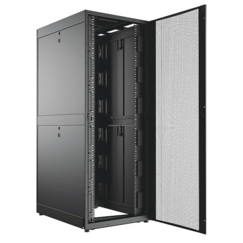 Шкаф телекоммуникационный напольный 42U 600x1050, перфорация, черный, в сборе, C3 Solutions (C3.RF4201)