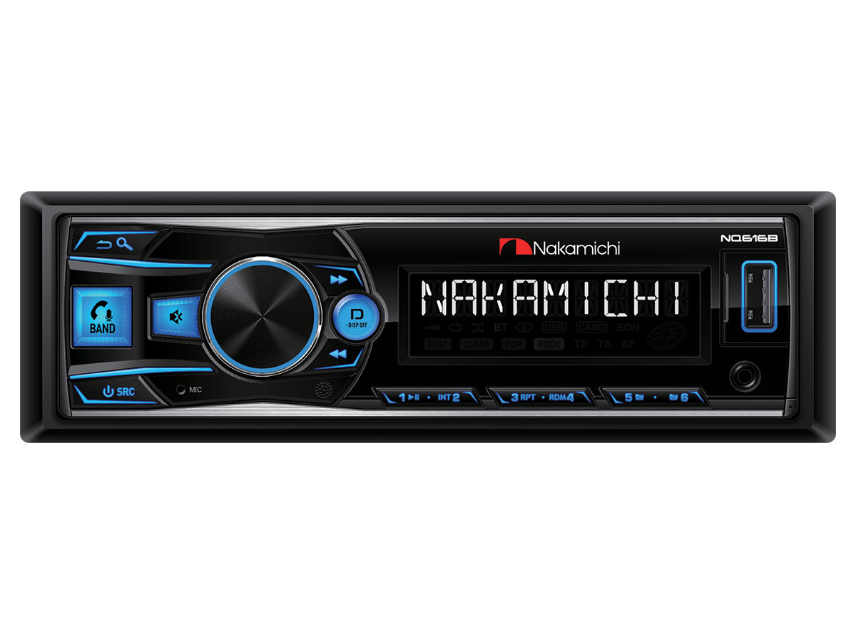 

Автомагнитола NAKAMICHI NQ616B, 1 DIN, 4x50Вт, USB, собственная ОС черный, NQ616B