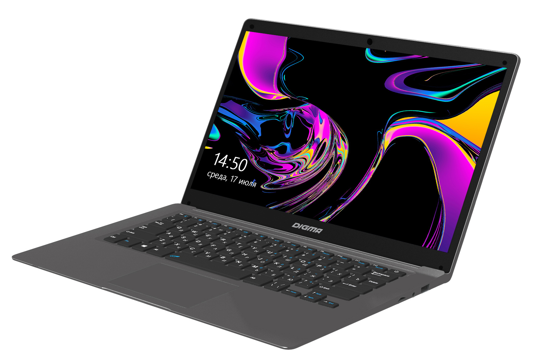 

Ноутбук Digma EVE 14 C411 14.1" 1920x1080, Intel Celeron N3350 1.1GHz, 4Gb RAM, 128Gb SSD, WiFi, BT, Cam, W10, темно-серый (ES4058EW), 14 C411