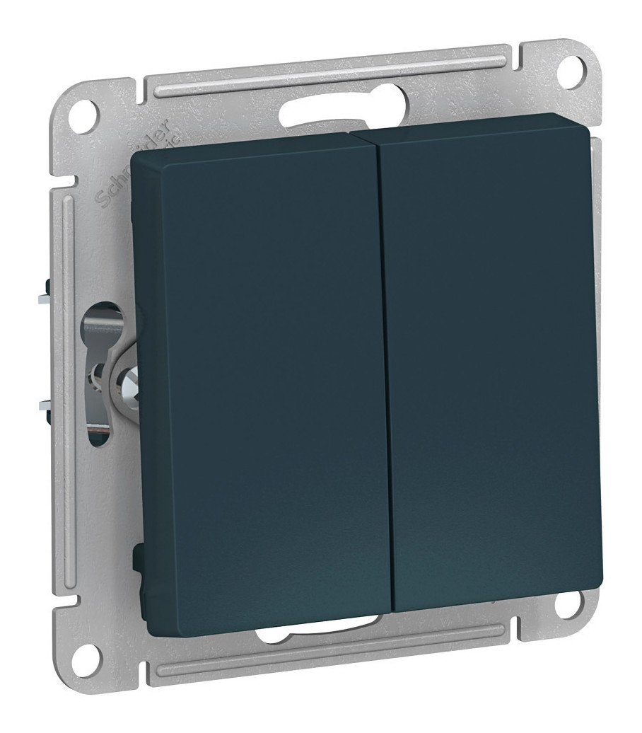 

Выключатель Schneider Electric AtlasDesign, 2кл., скрытый монтаж, механизм с накладкой без рамки, изумруд (ATN000851)