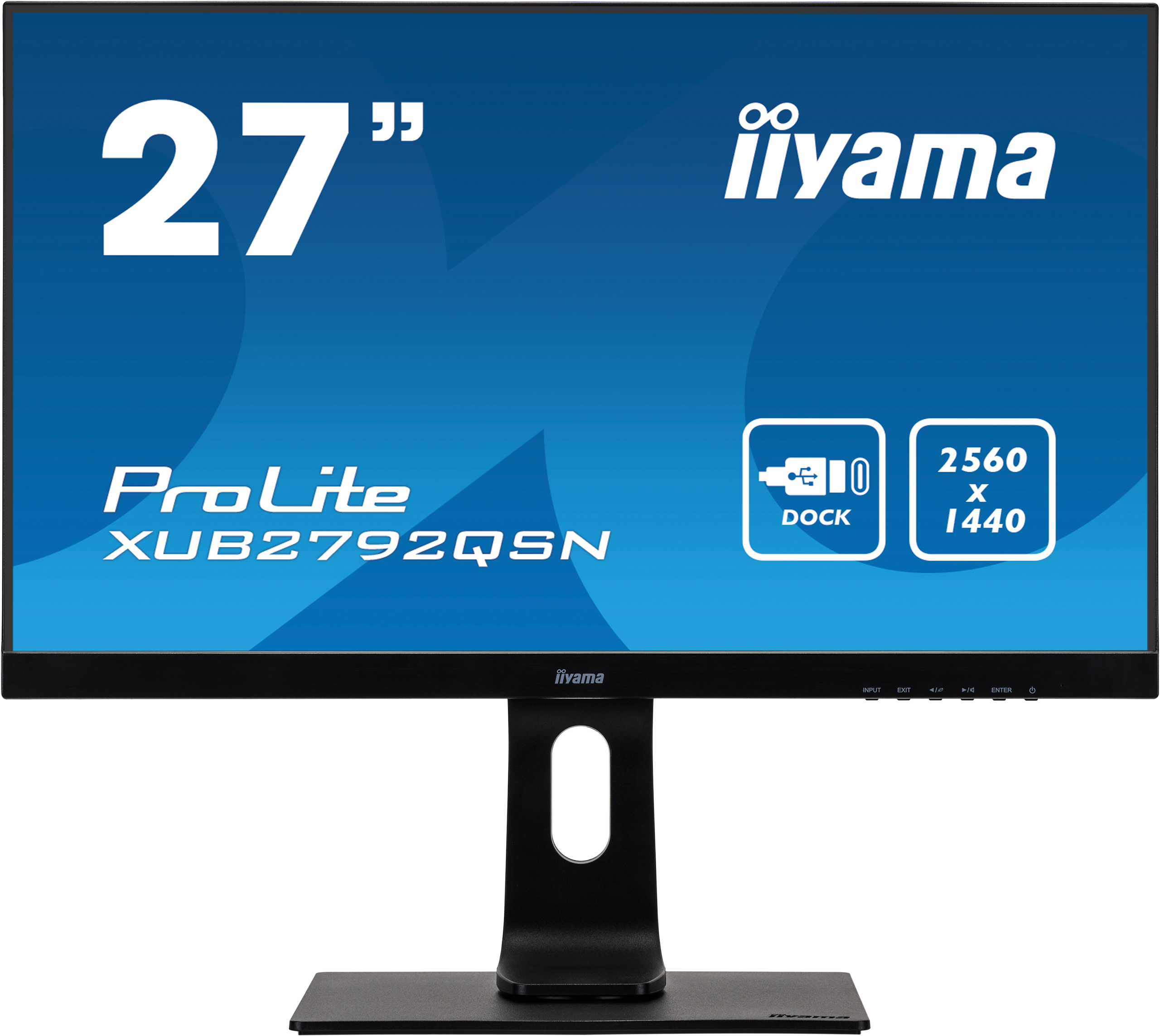 

Монитор 27" Iiyama ProLite XUB2792QSN-B1 IPS, 2560x1440 (16:9), 350кд/м2, 4мс, 178°/178°, HDMI, DisplayPort, USB Type-C, USB-Hub, черный (XUB2792QSN-B1), XUB2792QSN-B1