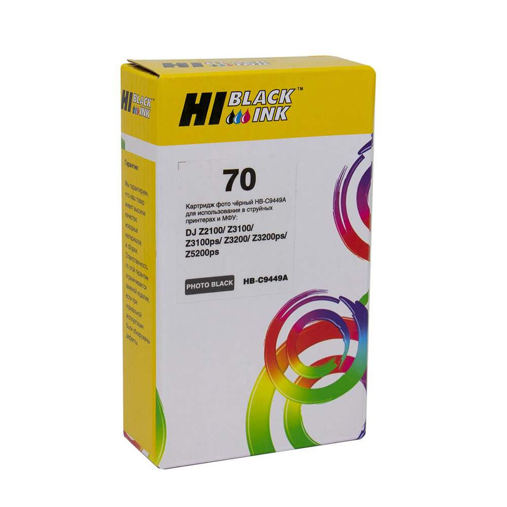 

Картридж струйный Hi-Black HB-C9449A (C9449A), черный, совместимый, для DJ z2100/3100/3200/5200