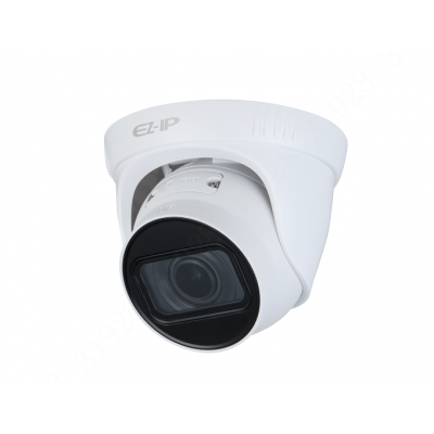 

IP-камера EZ-IP 2.8мм - 12мм, уличная, купольная, 2Мпикс, CMOS, до 1920x1080, до 25кадров/с, ИК подсветка 40м, POE, -30 °C/+60 °C, белый (EZ-IPC-T2B20P-ZS)