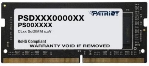 

Память DDR4 SODIMM 4Gb, 2666MHz, CL19, 1.2 В, Patriot Memory, Signature (PSD44G266682S), PSD44G266682S