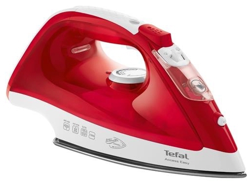 

Утюг Tefal FV1543E0 2100Вт, 1.9 м, красный/белый (1830006329), FV1543E0