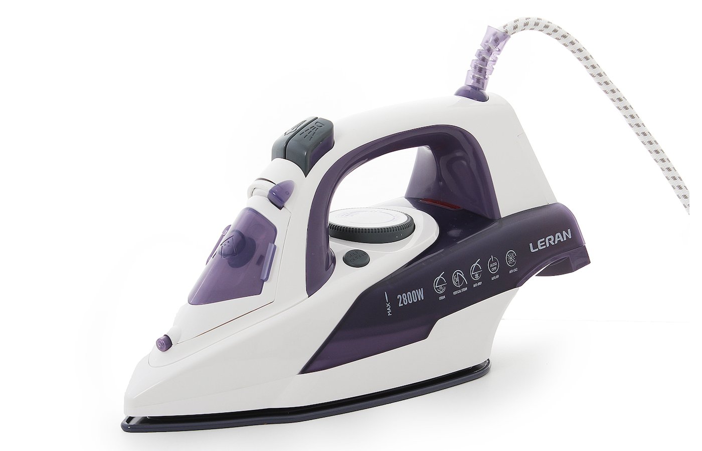 Утюг Leran CEI 2837 2.8 кВт, белый/фиолетовый
