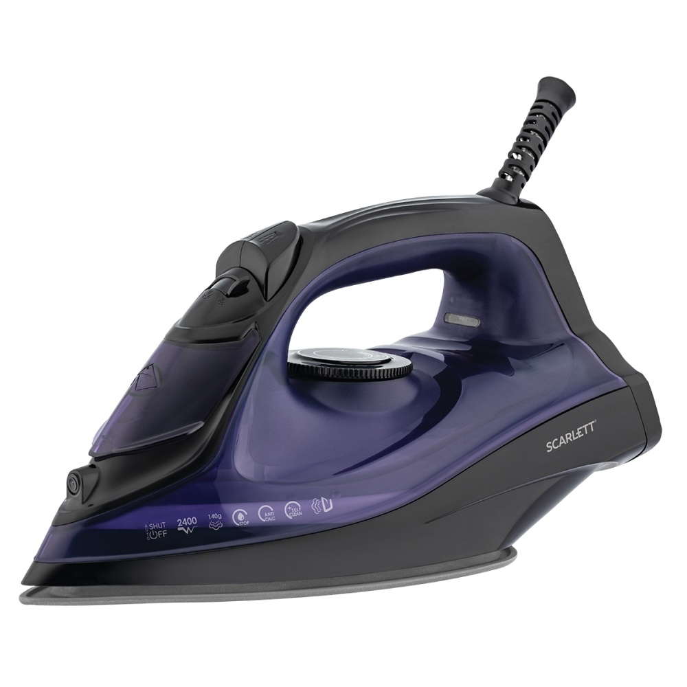 

Утюг Scarlett SC-SI30K57 2.4 кВт, длина шнура 1.8 м, фиолетовый/черный (SC-SI30K57), SC-SI30K57