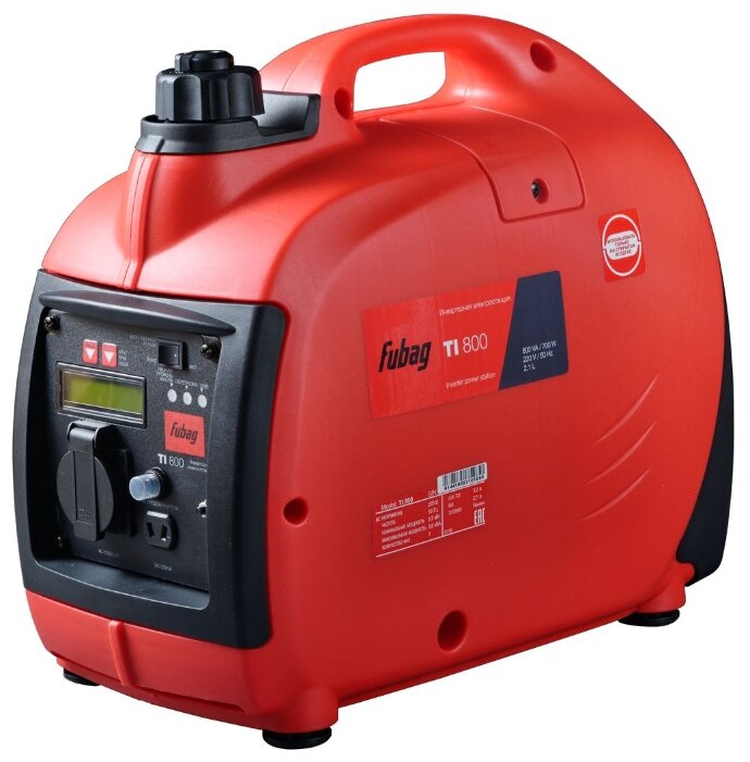 

Электрогенератор Fubag TI 800, однофазный, -, бензиновый, -, 0.8кВт, 1xEURO 16A (838977), TI 800