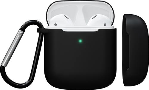 

Чехол Red Line, силиконовый для Apple AirPods 1 и 2, черный (УТ000019397)