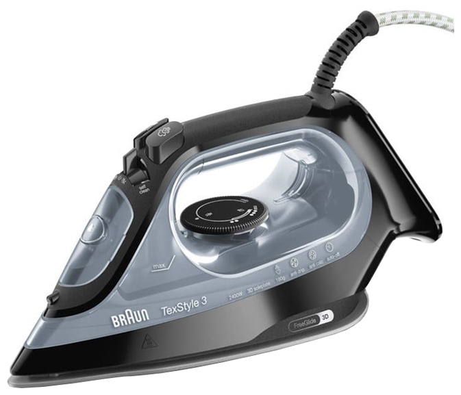 

Утюг Braun TexStyle 3 SI3055 2.4 кВт, 2 м, черный/серый (SI3055BK), SI3055