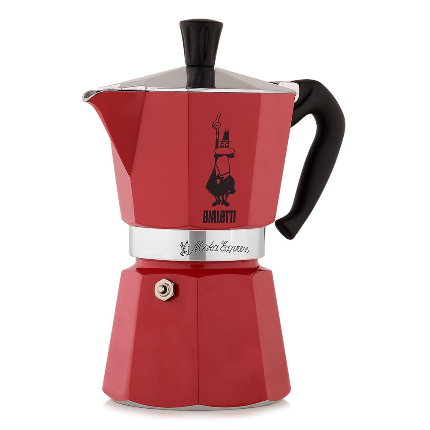

Кофеварка гейзерная Bialetti Moka Express, кофе молотый, 270 мл, красный (4943), Moka Express