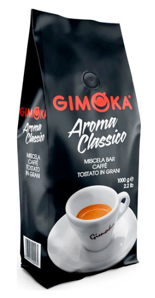 Кофе в зернах Gimoka Black 1кг, средняя обжарка