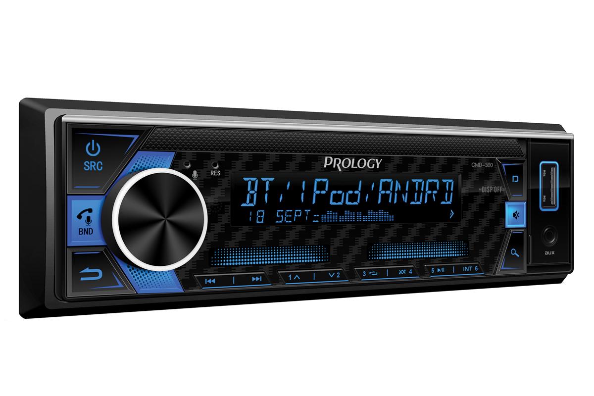 Автомагнитола Prology CMD-300 DSP, 1 DIN, 4x55 Вт, черный