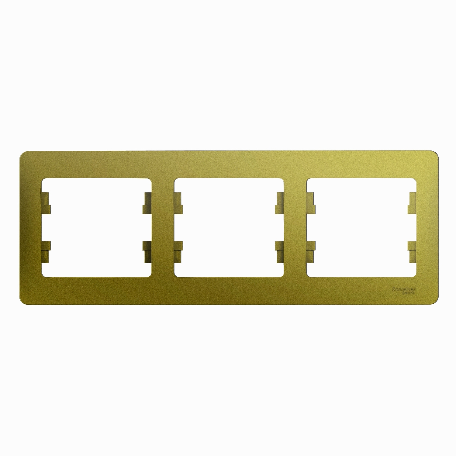 

Рамка Schneider Electric GLOSSA, горизонтальная, 3-поста, фисташковый (GSL001003)