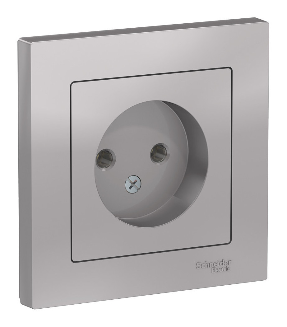 

Розетка Schneider Electric AtlasDesign, скрытый монтаж, однопостовая, 16A, в сборе, IP20, алюминий (ATN000340)
