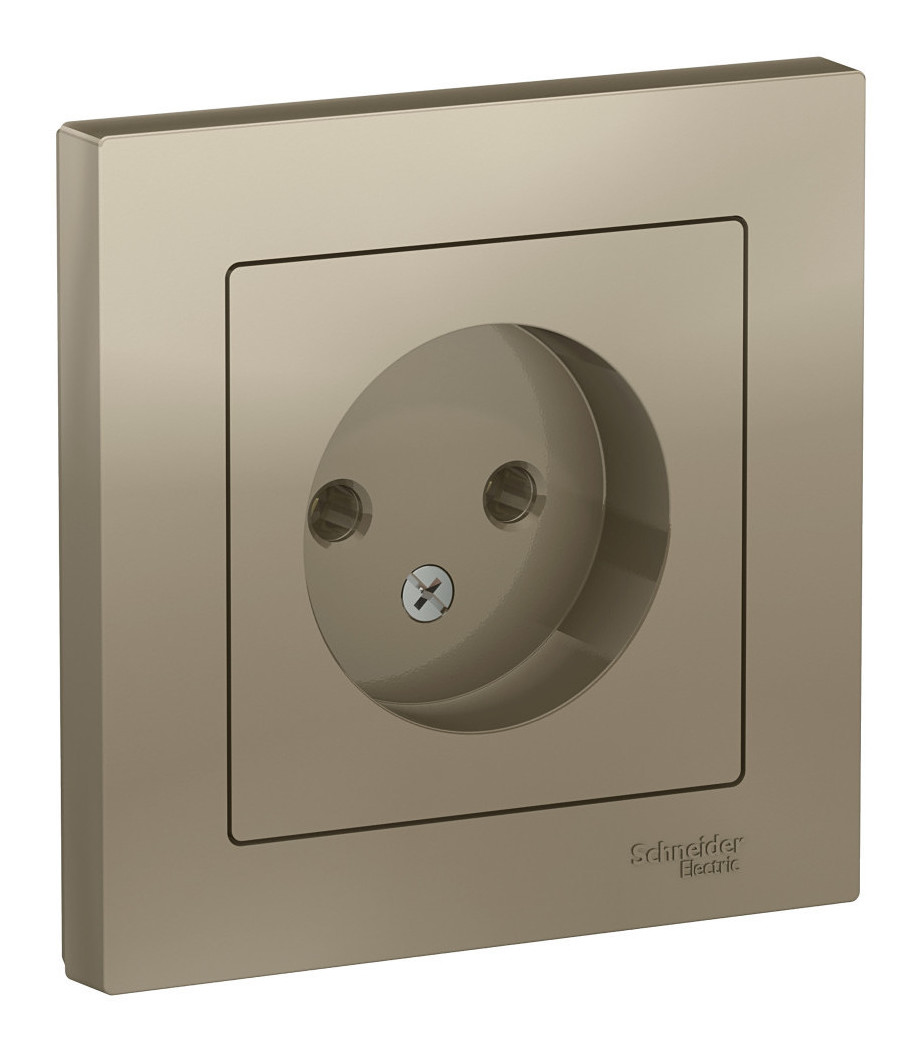 

Розетка Schneider Electric AtlasDesign, скрытый монтаж, однопостовая, 16A, в сборе, IP20, шампань (ATN000540)