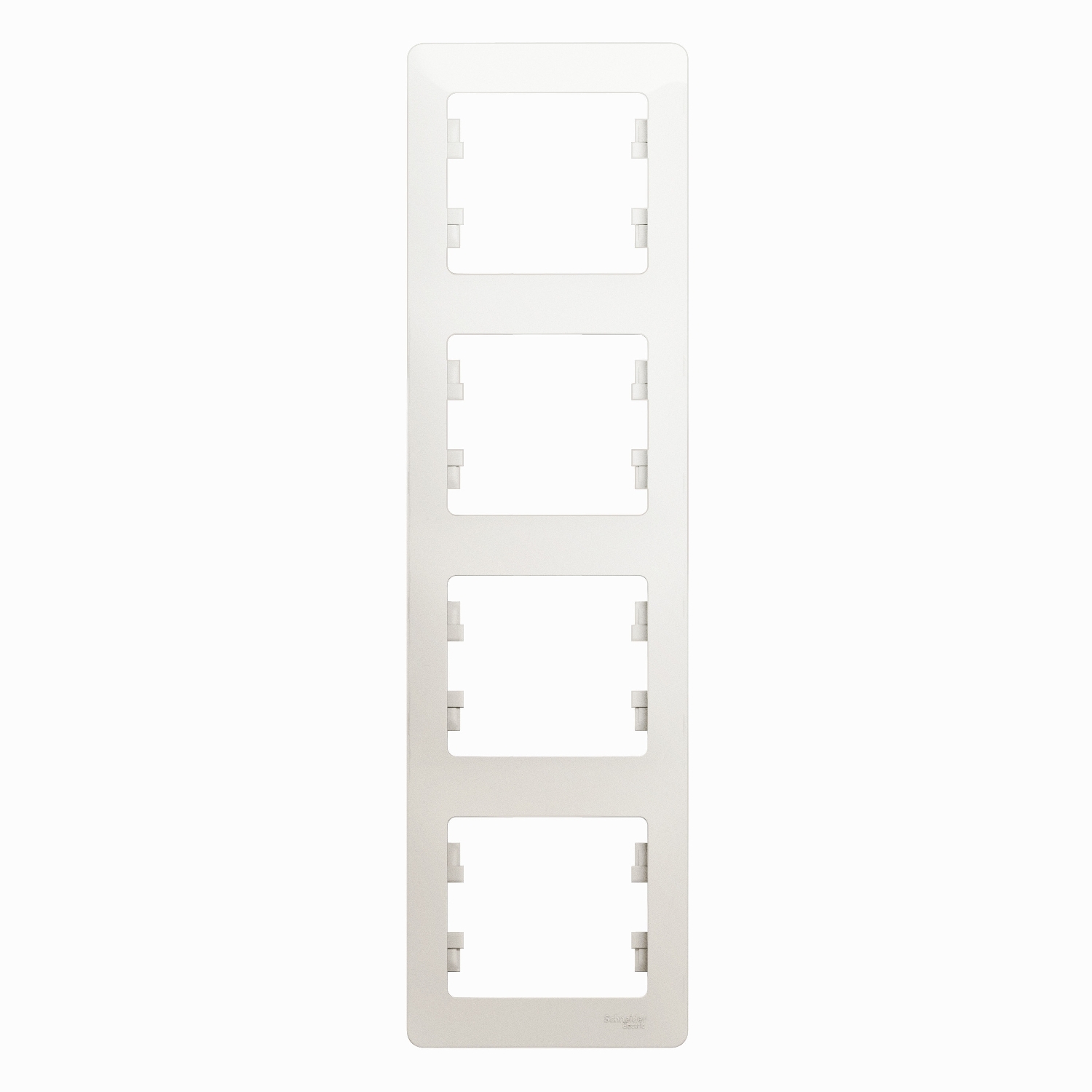 

Рамка Schneider Electric GLOSSA, вертикальная, 4-поста, перламутровый (GSL000608), 0