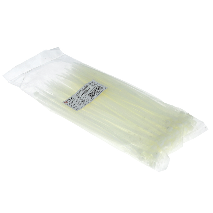 

Стяжка EKF plc-c-7.2x150, 7.2мм x 150мм, 100шт., белый, plc-c-7.2x150
