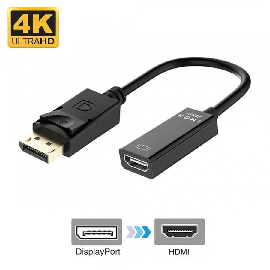 Кабель-переходник (адаптер) DisplayPort(20M)-HDMI(19F), 20 см, ORIENT C316