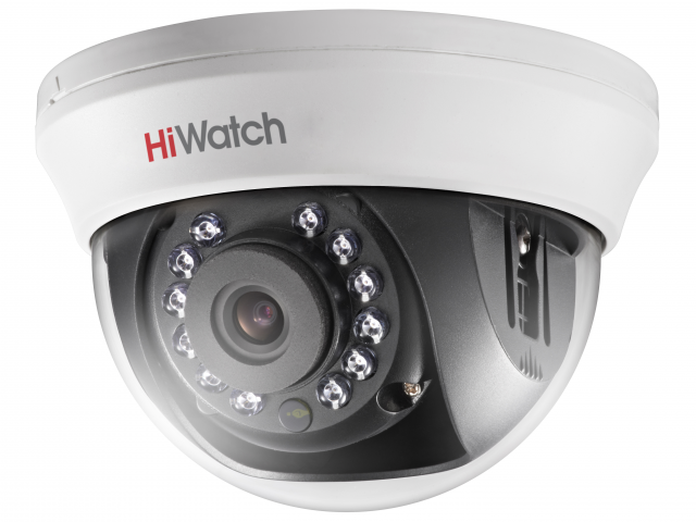 Камера HD-TVI HiWatch DS-T201(B) внутренняя, купольная