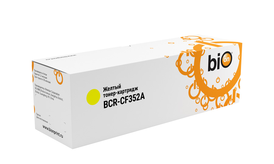 Картридж Bion BCR-CF352A, желтый, 1000 страниц
