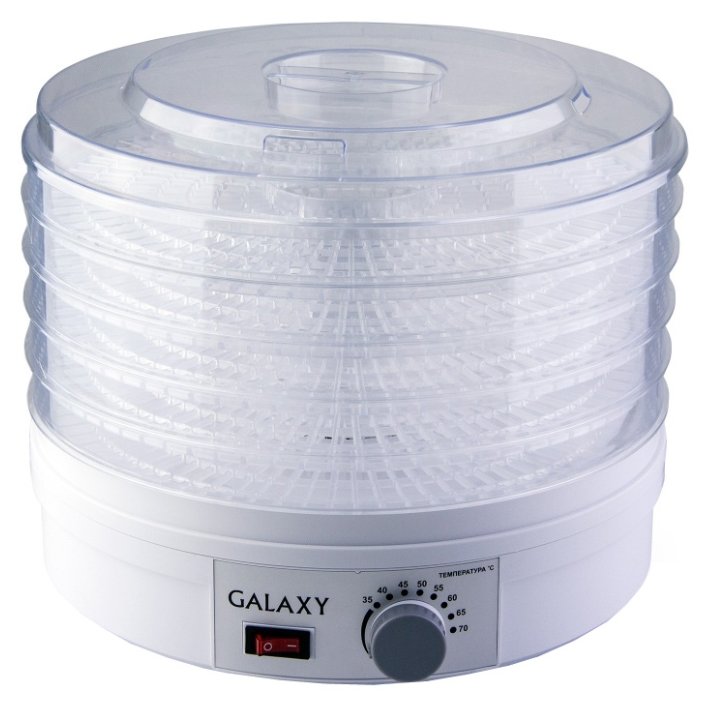

Сушилка для овощей и фруктов GALAXY GL2631 350Вт, 35-70 °C, белый (GL2631), GL2631